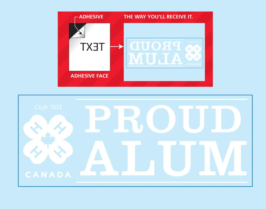 Proud Alum Window Decal