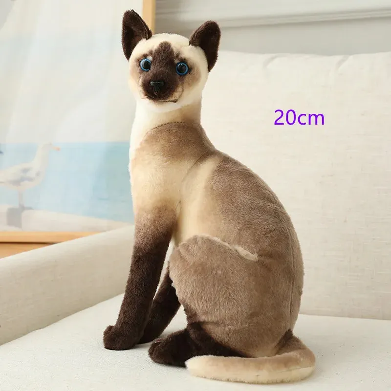 Simulation Siamese Cat Plush Toy