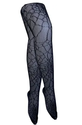 Spiderweb fishnet stockings