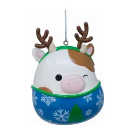 Squishmallow 3" Character Ornament - RONNIE THE COW