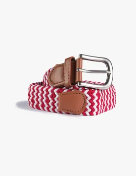 STRETCH BELT RED / WHITE