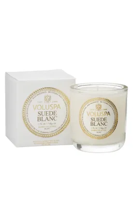 Suede Blanc Maison Boxed Votive Candle