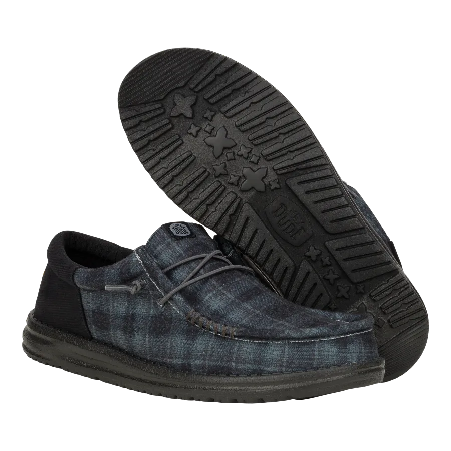 Wally Funk Waffle - Black Plaid