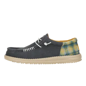 Wally Funk Waffle - Navy Plaid