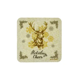 Walter Knabe Holiday Coaster Set Holiday Deer