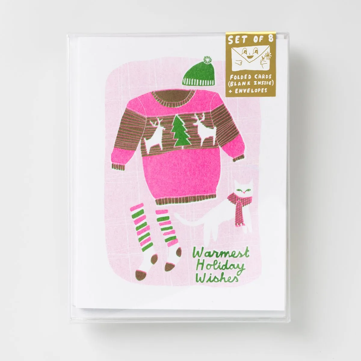 Warmest Holiday Wishes - Risograph Card Set