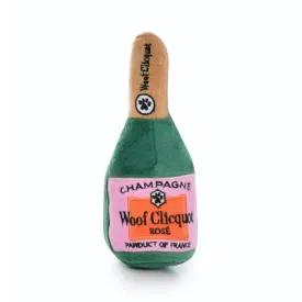 WOOF CLICQUOT CHAMPAGNE SQUEAK PLUSH DOG TOY